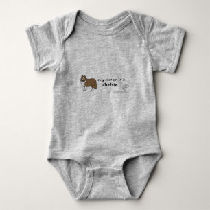 sheltie baby bodysuit
