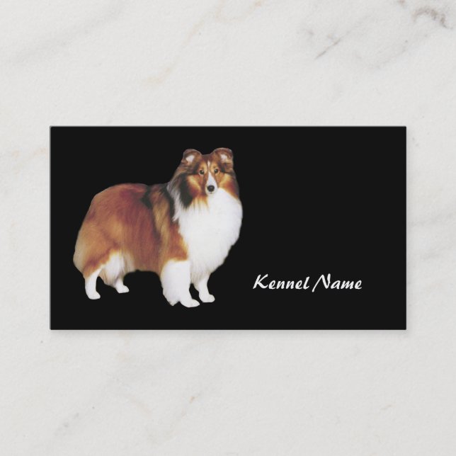Sheltie Breeder Business Card (Front)