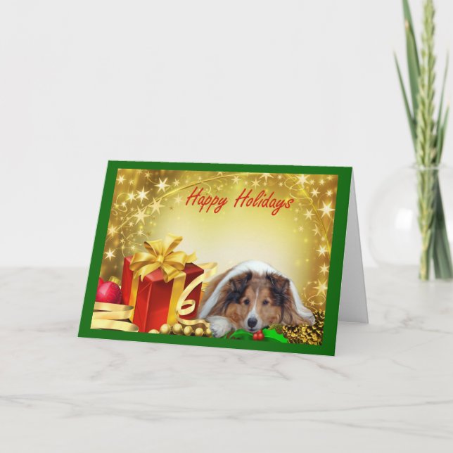 Sheltie Christmas Card Gifts (Front)