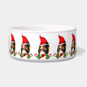 Sheltie Christmas Merry Bowl