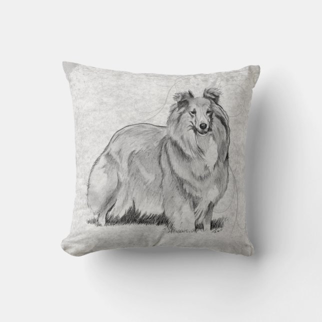 Sheltie Cushion (Front)