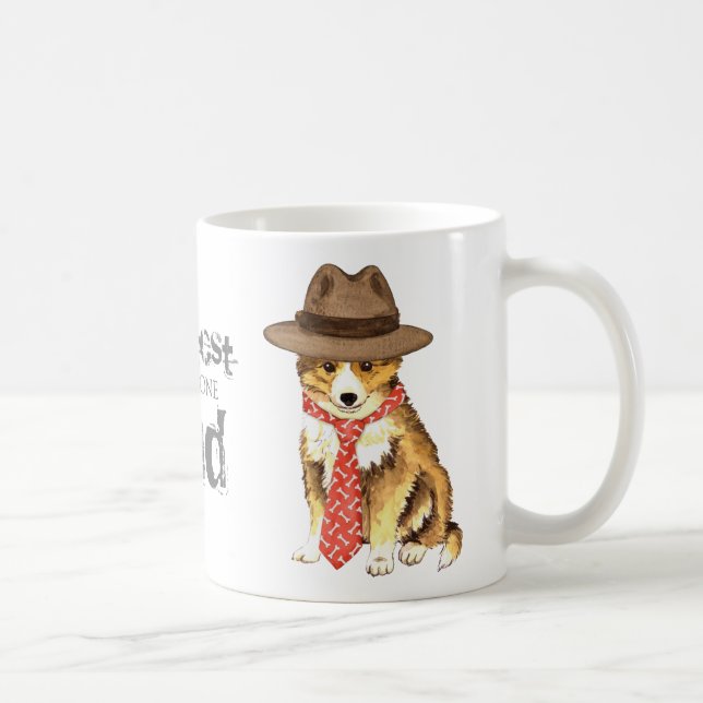 Sheltie Dad Coffee Mug (Right)