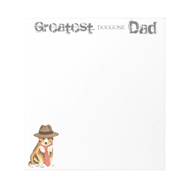 Sheltie Dad Notepad (Front)