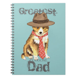 Sheltie Dad Spiral Notebook