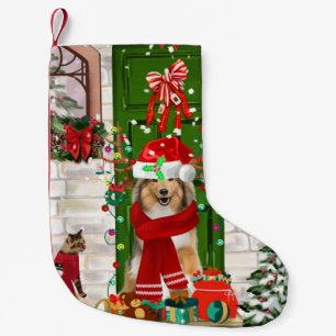 Sheltie Dog Christmas Small Christmas Stocking