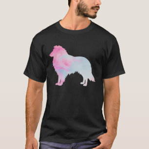 Sheltie Dog Colourful Cloud Graphic Shetland Sheep T-Shirt