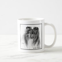 Sheltie Dog Drawing by Glenda S. Harlan