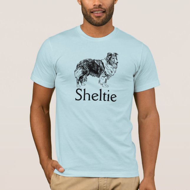 Sheltie dog graphic T-Shirt (Front)
