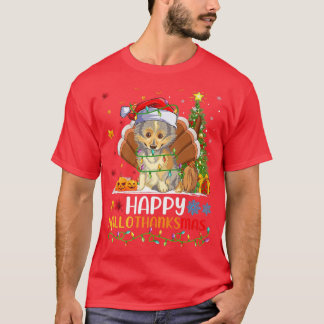 Sheltie Dog Lover Funny Happy Sheltie HelloThanksM T-Shirt