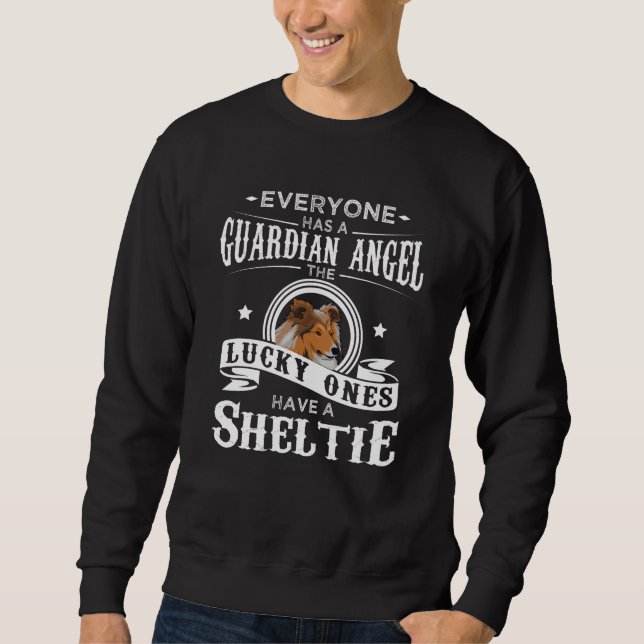 Sheltie Dog Owner Funny Gift Idea Sweatshirt (Front)