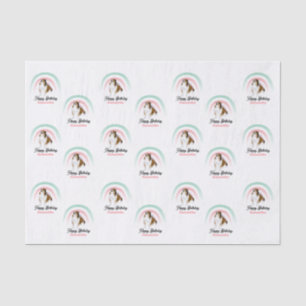 Sheltie Dog Rainbow Birthday Tissue Paper