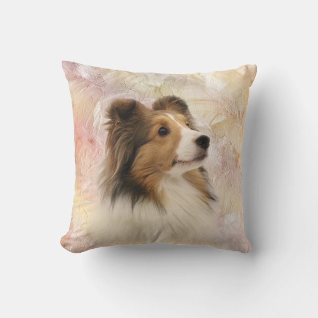 Sheltie face cushion (Front)