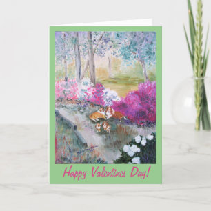 Sheltie Family Valentine Greeting Card