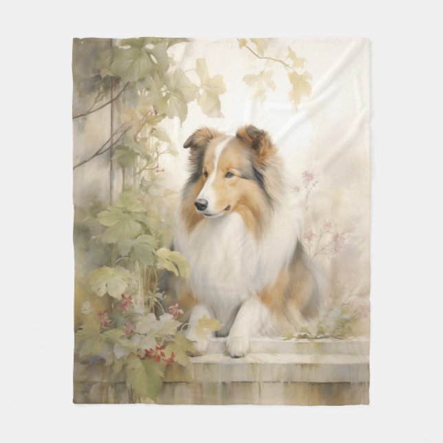 Sheltie Fleece Blanket (Front)