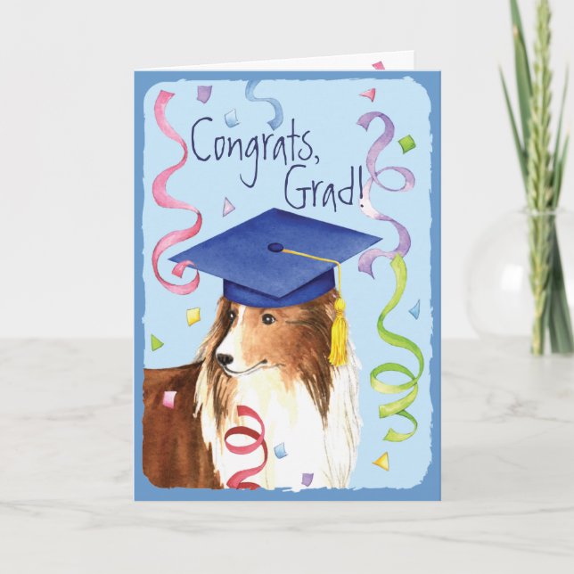 Sheltie Graduate Card (Front)