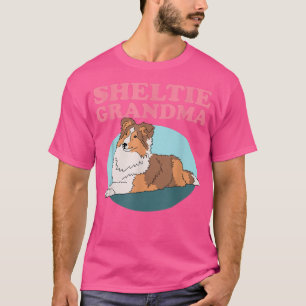 Sheltie Grandma  Dog Owner Shetland Sheepdog Shelt T-Shirt
