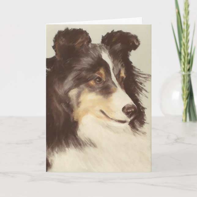 Sheltie Greeting Card (Front)