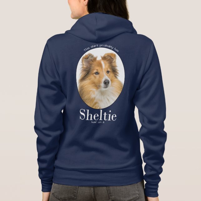 Sheltie Hair Hoodie (Back)