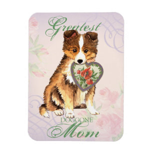 Sheltie Heart Mum Magnet