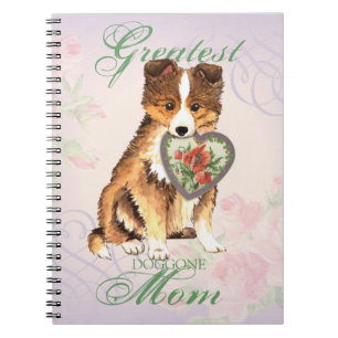 Sheltie Heart Mum Spiral Notebook