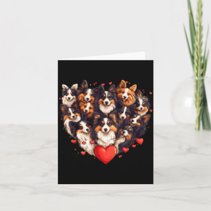 Sheltie Heart-shaped Cute Sheltie Dog Lover Men Wo Card