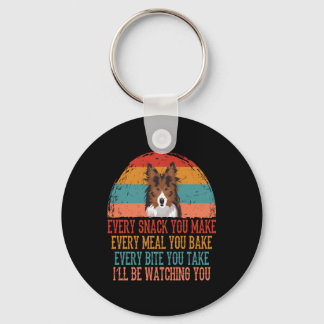 Sheltie Key Ring