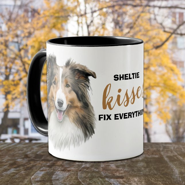 Sheltie Kisses Fix Everything Mug (Creator Uploaded)