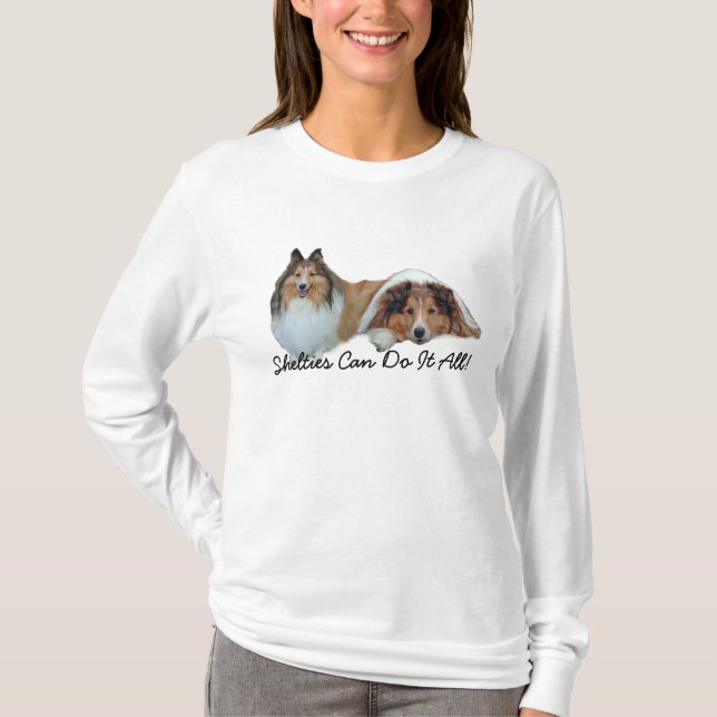 Sheltie Ladies T-Shirt (Front)