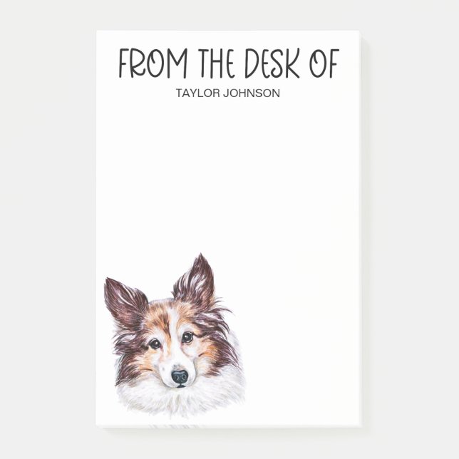 Sheltie Lover Post-it Notes (Front)