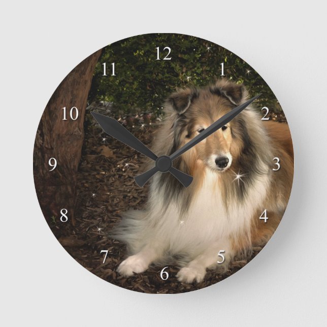 Sheltie Magic Clock (Front)