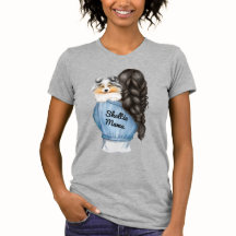 Sheltie Mama Black Hair w Merle Shetland Sheepdog