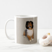 Sheltie mix dog portrait