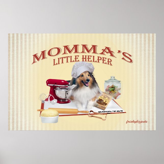 Sheltie Momma's Helper lg poster (Front)