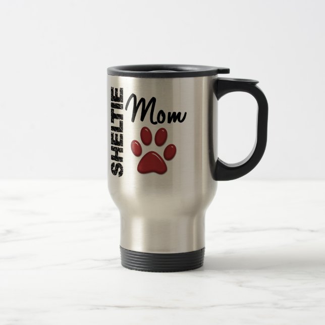 Sheltie Mum 2 Travel Mug (Right)