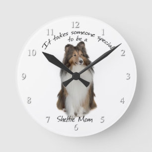 Sheltie Mum Clock