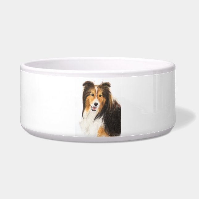 Sheltie or Shetland Sheepdog Painting (Front)