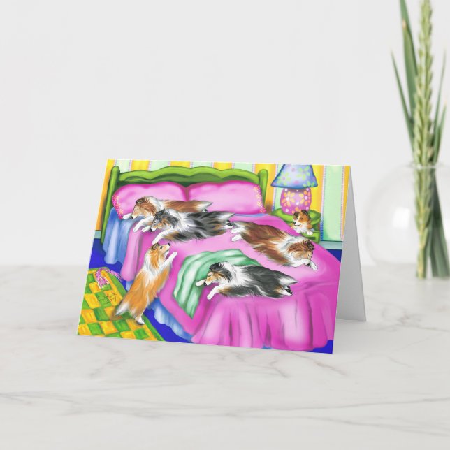 Sheltie Pink Comfort Card (Front)