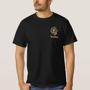 Sheltie Premium Gold Design T-Shirt