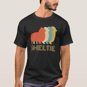 Sheltie Shetland Sheepdog Breed Dog Lovers Vintage T-Shirt