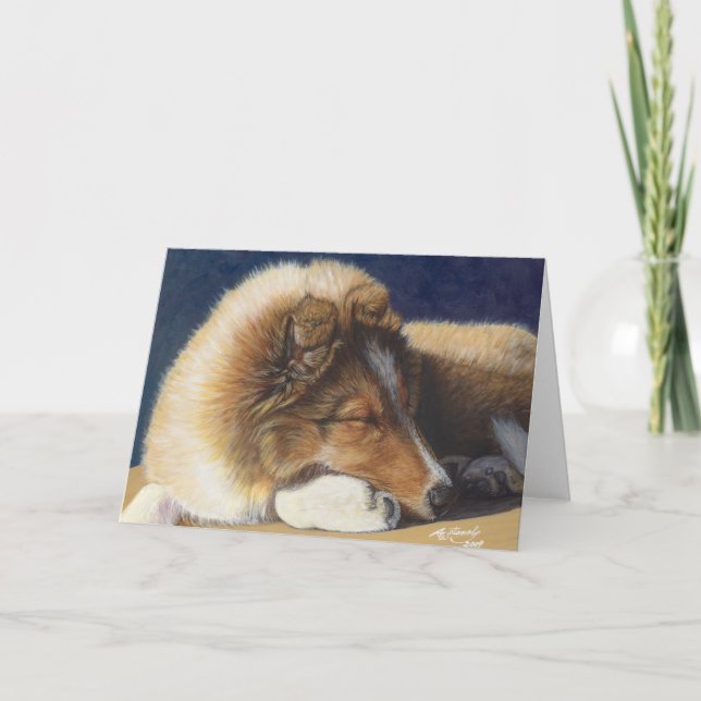 Sheltie Shetland Sheepdog Greeting Card (Front)