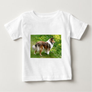 Sheltie Shetland Sheepdog Painting Baby T-Shirt