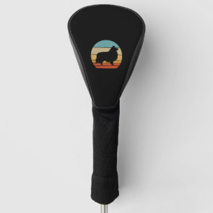 Sheltie Shetland Sheepdog Retro T-shirt Golf Head Cover