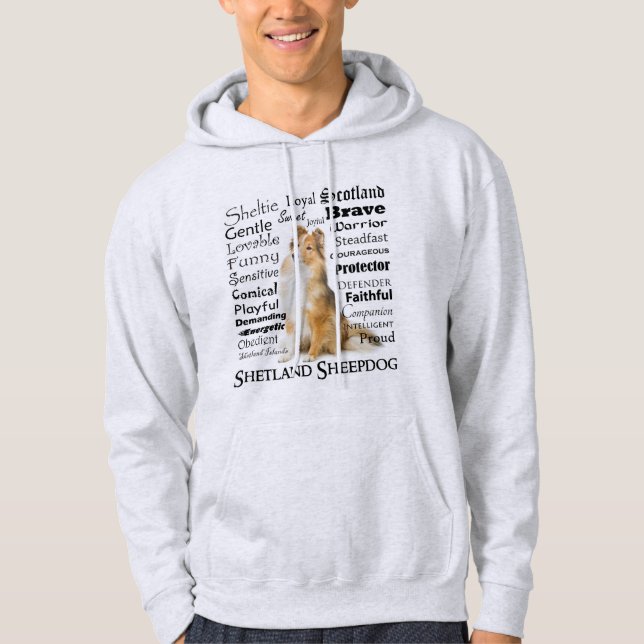 Sheltie Traits Hoodie (Front)