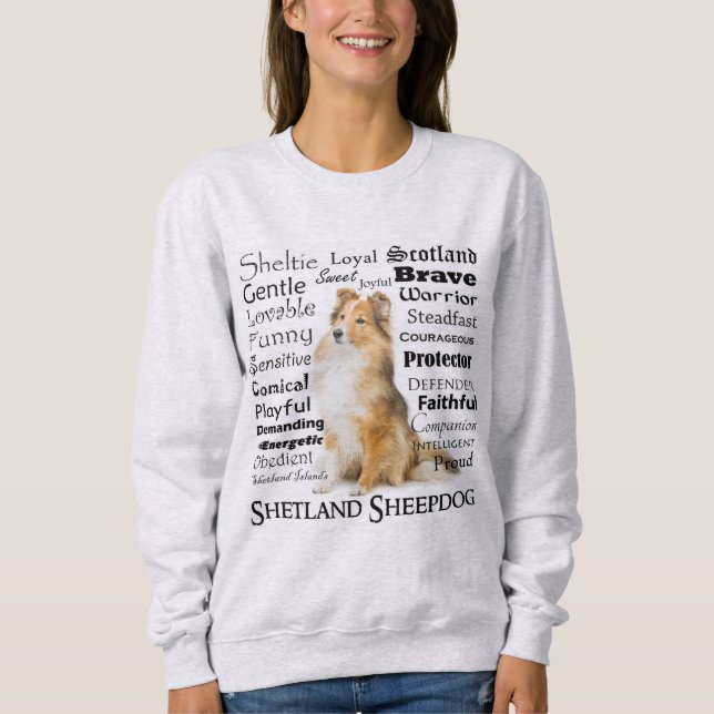 Sheltie Traits Sweatshirt (Front)