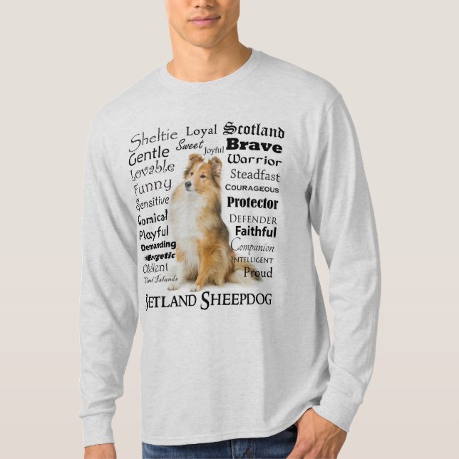 Sheltie Traits T-Shirt (Front)
