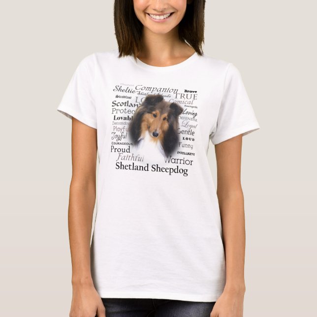 Sheltie Traits T-Shirt (Front)