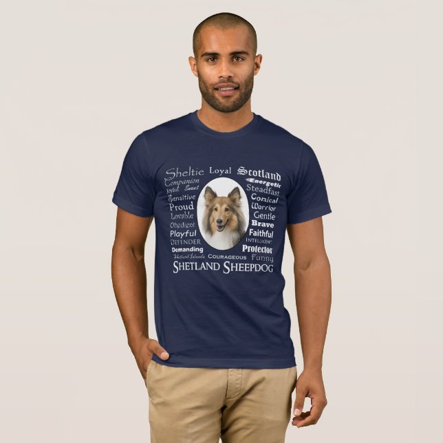 Sheltie Traits T-shirt (Front Full)