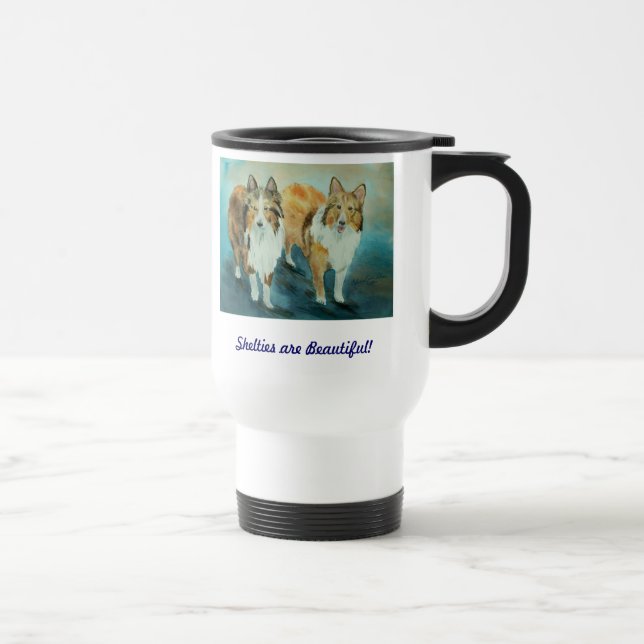 Sheltie Travel Mug (Right)
