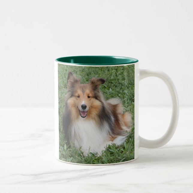 SHELTIE Two-Tone COFFEE MUG (Right)