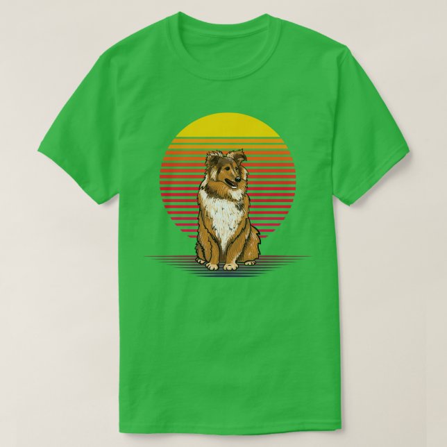 Sheltie Vapour T-Shirt (Design Front)